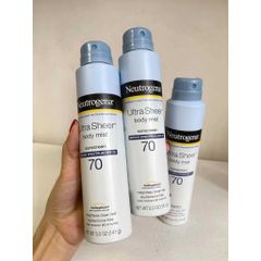Xịt Chống Nắng hằng ngày SPF70 Neutrogen.a Sunscreen Broad Spectrum 141g của Mỹ