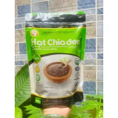 Hạt Chia Đen Hữu Cơ WELLBEING TÚI 500g - Pha Nước Giải Nhiệt