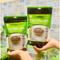Hạt Chia Đen Hữu Cơ WELLBEING TÚI 500g - Pha Nước Giải Nhiệt