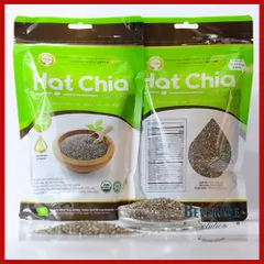 Hạt Chia Đen Hữu Cơ WELLBEING TÚI 500g - Pha Nước Giải Nhiệt