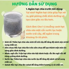 Sỉ - Combo 10 Gói Hạt Chia Đen Úc Black Bag 500g Thanh Nhiệt Pha Nước Mát