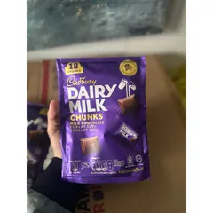 Socola Sữa Cadbury Dairy Milk Chunks 81g 18 Viên Nhâp Khẩu Malaysia- Hàng Công Ty