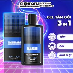 Sữa Tắm Gội Nam 3 in 1 SHINEMEN - Rửa Mặt Phục Hồi Hư Tổn Hương Nước Hoa AWA-AMOR 300ml - Chăm Sóc Tóc và Da TỪ Thiên Nhiên