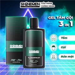 Sữa Tắm Gội 3 in 1 SHINEMEN Hương Nước Hoa MINT-MAN - Dưỡng Da, Kiềm Dầu, Chiết Xuất Thiên Nhiên 300ml Cho Nam