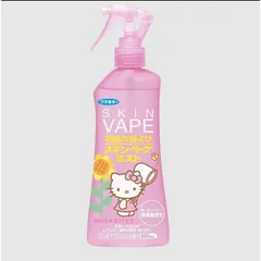 Xịt Chống Muỗi Và Côn Trùng Nhật Bản Hello Kitty Skin Vape  200ml – Hương Đào & Hương Quýt