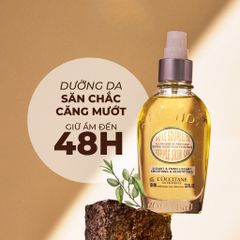 Dầu Dưỡng Thể Hạnh Nhân L'Occitane Almond Supple Skin Oil 100ml - Dưỡng Ẩm Mềm Mịn Ngăn Ngừa Rạn Da, Chăm Sóc Da Khô