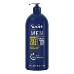 Sữa Tắm Gội Xả Suave Men 3in1 1.18L - Làm Sạch Da, Mượt Tóc, Hương Nam Tính Lưu Lượng Lâu Dài