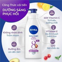 Sữa Dưỡng Thể NIVEA 350ml Phục Hồi Dưỡng Trắng Da - Dưỡng Ẩm, Làm Sáng Mịn Da, Bảo Vệ SPF30 Từ Thái Lan