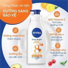 Sữa Dưỡng Thể NIVEA 350ml Phục Hồi Dưỡng Trắng Da - Dưỡng Ẩm, Làm Sáng Mịn Da, Bảo Vệ SPF30 Từ Thái Lan