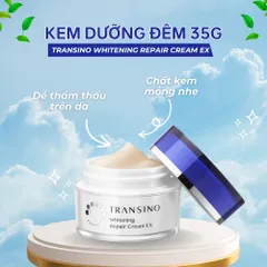 Kem Dưỡng Đêm Tái Tạo Da Transino Whitening Repair 35g – Phục Hồi Và Dưỡng Sáng Da Trong Giấc Ngủ