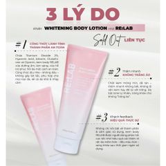 Sữa Dưỡng Thể Relab Body Glutathione + Arbutin 200ml 387576