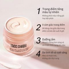 Kem Trang Điểm Tree Chada Cream Makeup Snow Light 50g - Dưỡng Ẩm, Che Khuyết Điểm, Tông Da Rạng Rỡ Hàn Quốc