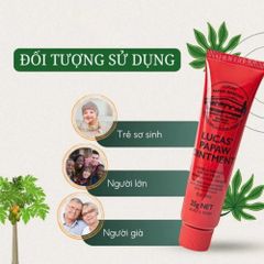 Kem Đa Năng Lucas Papaw Ointment 25g - Dưỡng Ẩm, Làm Dịu Da, Hỗ Trợ Da Khô Nẻ & Hăm Tã An Toàn Cho Cả Gia Đình