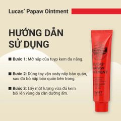 Kem Đa Năng Lucas Papaw Ointment 25g - Dưỡng Ẩm, Làm Dịu Da, Hỗ Trợ Da Khô Nẻ & Hăm Tã An Toàn Cho Cả Gia Đình