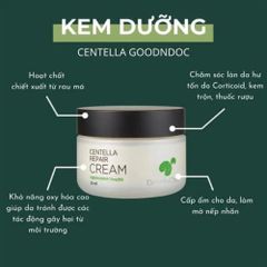 Kem Dưỡng Da Rau Má Goodndoc Centella Repair Cream 50ml – Phục Hồi Da Nhạy Cảm, Dưỡng Ẩm Chuyên Sâu, Bảo Vệ Da Dưới Tác Nhân Môi Trường