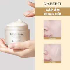 Kem Dưỡng Ẩm Trắng Da Chiết Xuất Rau Má Dr.Pepti Centella Hàn Quốc 70ml - Giải Pháp Cấp Ẩm và Làm Dịu Cho Da Nhạy Cảm