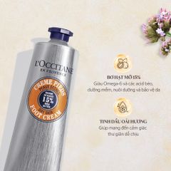 Kem Dưỡng Chân L'Occitane Shea Butter Foot Cream 150ml – Dưỡng Ẩm, Mềm Mại, Phục Hồi Da Gót Chân