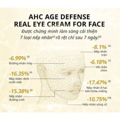 Kem Dưỡng Mắt Và Mặt AHC Age Defense 2-Trong-1 40ml - Chống Lão Hóa, Dưỡng Ẩm và Tăng Độ Đàn Hồi Da