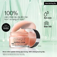 Kem Dưỡng Ẩm Clinique Moisture Surge 100-Hour Gel-Creme 50ml - Cấp ẩm cho mọi loại da, làm dịu và phục hồi da nhạy cảm