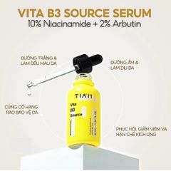 Tinh Chất Tia'm Vita B3 Source 40ml - Serum Làm Sáng & Phục Hồi Da Dầu, Mụn, Nhạy Cảm với 10% Niacinamide & 2% Alpha Arbutin