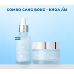 Bộ Đôi Dưỡng Ẩm Đa Tầng 9 Wishes Hydra Serum II 30ml và Kem Dưỡng 50ml - Phục Hồi Độ Ẩm cho Mọi Loại Da