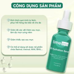 Tinh Chất Serum Timeless Vitamin B5 30ml - Phục Hồi Da, Giảm Mụn, Cấp Ẩm Sâu, Dành Cho Da Dầu Nhạy Cảm, An Toàn Không Hương Liệu