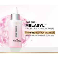 Serum Dưỡng Sáng Da L'Oreal Glycolic Bright 8% & Revitalift HA 1.5% - 30ml Giảm Thâm, Cấp Ẩm, Làn Da Rạng Rỡ
