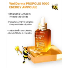 Tinh Chất Serum Keo Ong Wellderma Propolis 1000 - 50ml - Bí Quyết Cho Làn Da Sáng Khỏe, Căng Bóng