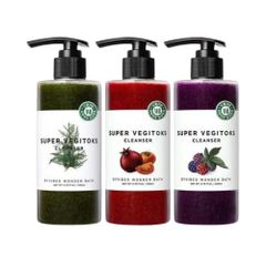 Sữa Rửa Mặt Rau Củ Quả Super Vegitoks 300ml - Sủi Bọt Thải Độc, Dưỡng Da Tự Nhiên Cho Mọi Loại Da, Hàn Quốc