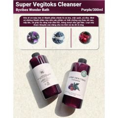 Sữa Rửa Mặt Rau Củ Quả Super Vegitoks 300ml - Sủi Bọt Thải Độc, Dưỡng Da Tự Nhiên Cho Mọi Loại Da, Hàn Quốc