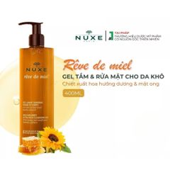 Gel Rửa Mặt & Tắm Toàn Thân Nuxe Tinh Chất Mật Ong Cho Da Khô, Nhạy Cảm 400ml 387756
