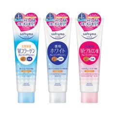 Sữa Rửa Mặt Dưỡng Da Kose Softymo Nhật Bản 220g - Làm Sạch Sâu, Dưỡng Ẩm, Dưỡng Trắng cho Mọi Loại Da, Sản Phẩm Best-Seller