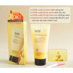 Sữa Rửa Mặt Belif Super Knights Vegan 150ml - Làm Sạch Sâu, Se Khít Lỗ Chân Lông, Dưỡng Sáng Da, Phù Hợp Mọi Loại Da
