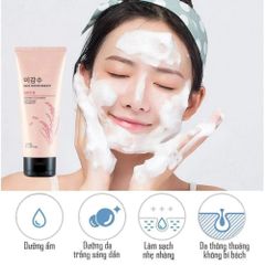 Sữa Rửa Mặt Gạo The Face Shop 150ml - Tẩy Trang, Làm Sáng Da, Chiết Xuất Từ Nước Gạo và Hạt Cám Gạo Mịn, Dưỡng Ẩm Tốt