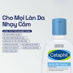 Sữa Rửa Mặt Cetaphil Gentle Skin Cleanser 125ml/591ml - Duy Trì Độ Ẩm, Phù Hợp Cho Da Nhạy Cảm, Làm Sạch Nhẹ Nhàng Skin Care
