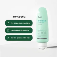 Tẩy Da Chết Dạng Gel Dr.G Brightening Peeling 120g - Dịu Nhẹ, Làm Sáng Da Nhạy Cảm, Giảm Thâm, Cấp ẩm 8 loại Hyaluronic Acid