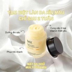 Mặt Nạ Ngủ Belif Super Knights 75ml - Dưỡng Ẩm, Phục Hồi Da Mệt Mỏi, Giúp Da Sáng Mịn Với Vitamin B3, C, E, B12