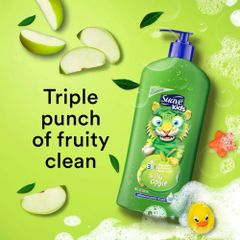 Sữa Tắm Gội Xả Suave Kids 3in1 - Hương Trái Cây Tươi Mát, Dành Cho Trẻ Em - 532ml / 1.18L, An Toàn Cho Da Nhạy Cảm