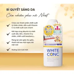 Sữa Tắm Trắng Da White Conc Body Vitamin C Nhật Bản 600ml – Dưỡng Ẩm, Làm Sạch 387888