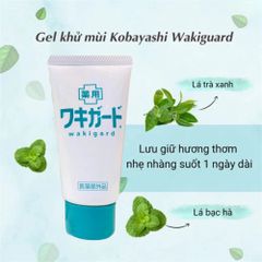 Gel Khử Mùi Hôi Nách Kobayashi Nhật Bản - Kiểm Soát Mồ Hôi 3-5 Ngày, Không Ố Vàng Áo, Dưỡng Trắng Da Nách 50g