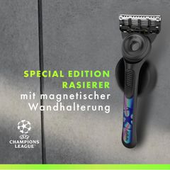 Dao cạo râu Gillette Labs UEFA Champions League - Phiên bản đặc biệt cho nam với 5 lưỡi cạo mượt mà và Flexdisc 2D tối ưu