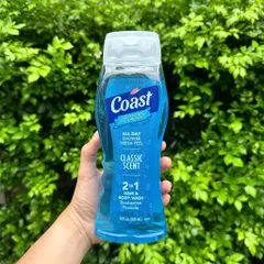 Sữa Tắm Gội Toàn Thân Coast Hair & Body Wash Mỹ 946ml – Sạch Sâu, Thơm Lâu, Mát Lạnh Sảng Khoái