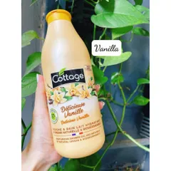 Sữa Tắm Cottage Shower Gel & Bath Milk 750ml – Dưỡng Ẩm, Làm Sạch Dịu Nhẹ, Mẫu Mới