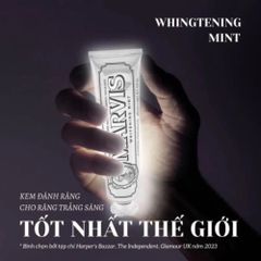 Kem Đánh Răng MARVIS Whitening Mint 85ml - Bạc Hà Mát Lạnh Nhập Khẩu Ý - Giúp Trắng Răng & Hơi Thở Thơm Mát
