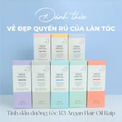 Tinh Dầu Dưỡng Tóc RAIP R3 Argan Hair Oil 100ml – Phục Hồi, Mềm Mượt, Giảm Xơ Rối