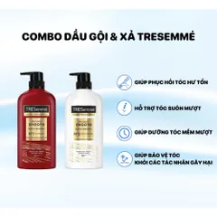 Dầu Gội Xả Tresemmé Keratin Smooth Thái Lan 370ml – Phục Hồi Tóc Hư Tổn, Mềm Mượt Suôn Bóng 387932