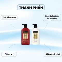 Dầu Gội Xả Tresemmé Keratin Smooth Thái Lan 370ml – Phục Hồi Tóc Hư Tổn, Mềm Mượt Suôn Bóng 387932