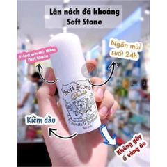 Lăn Nách Đá Khoáng Soft Stone Nhật Bản 20g - Khử Mùi, Giảm Tiết Mồ Hôi, An Toàn Cho Da Nhạy Cảm, Tiện Dụng, Hiệu Quả Lâu Dài