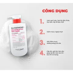 Sữa Tắm Giảm Mụn Angel's Liquid Glutathione + BHA Exfoliating Body Wash 500ml – Làm Sạch Da 387941