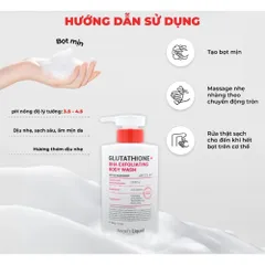 Sữa Tắm Giảm Mụn Angel's Liquid Glutathione + BHA Exfoliating Body Wash 500ml – Làm Sạch Da 387941